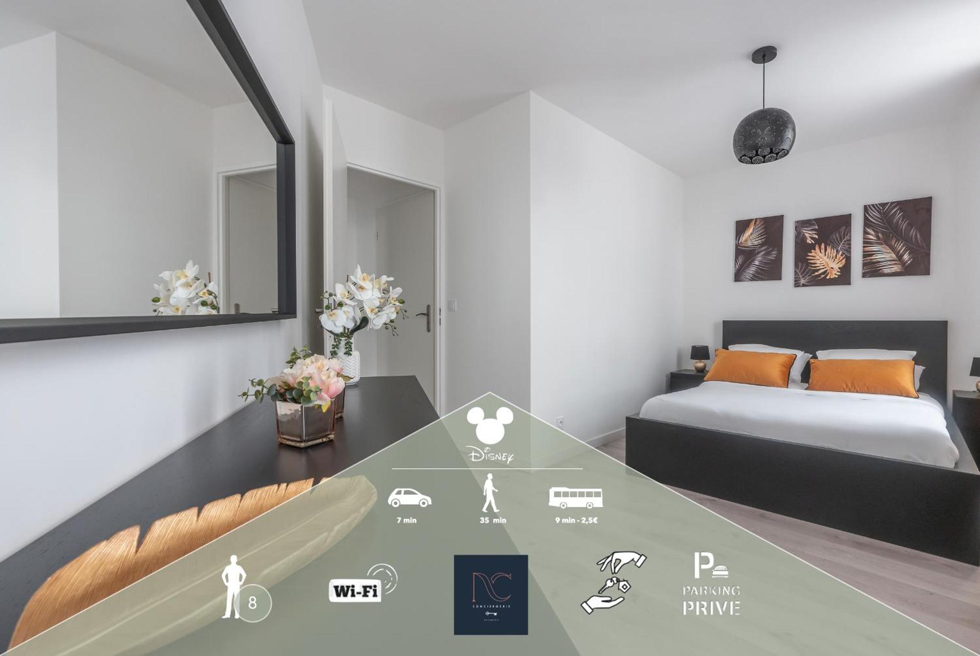 *Disneyland-Paris* 8Personnes, Parking, Wifi เซร์ริส ภายนอก รูปภาพ